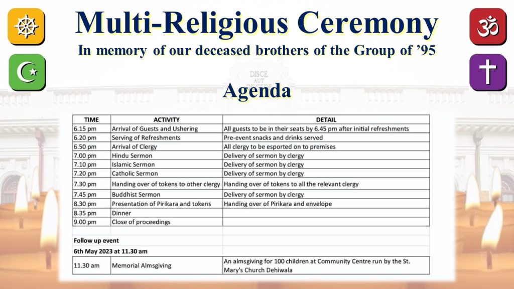 RCG95 - Multi-Religious Ceremony 2023
